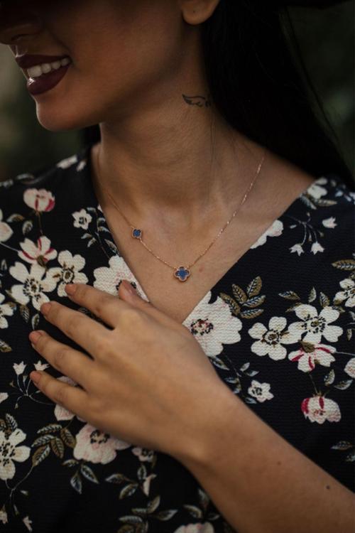 925 Ayar Van Cleef Gümüş Kolye