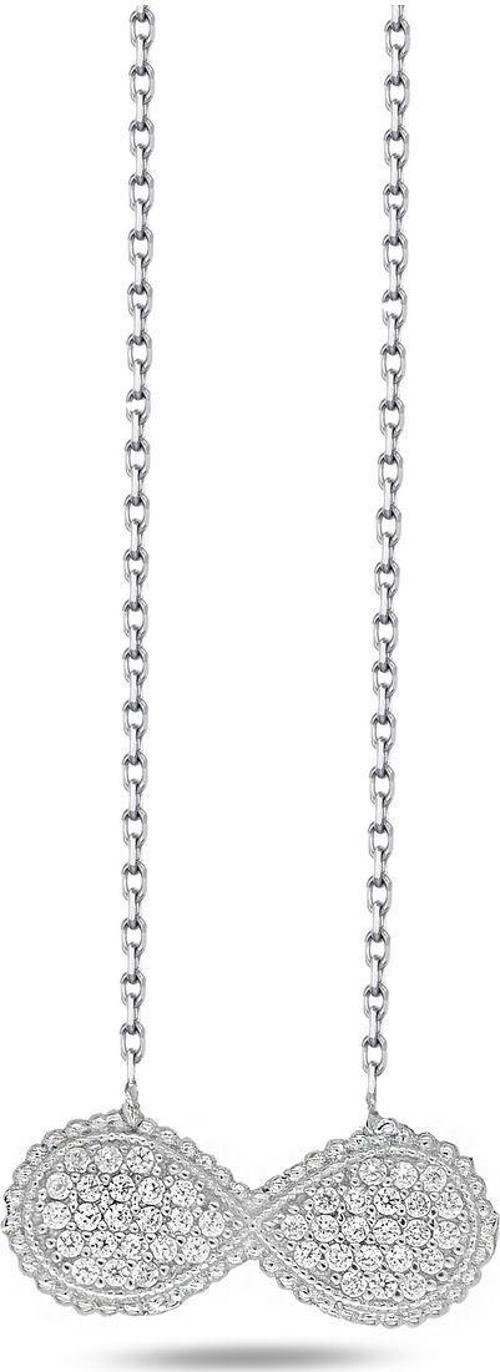 Timeless Series Zirkon Taşlı Gümüş Ebedi Döngü Kolyesi