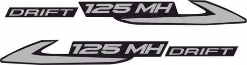 125 MH DRİFT KUYRUK KAPORTA STİCKERİ TAKIM