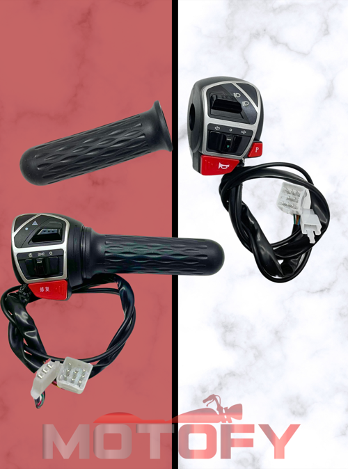 3 TEKERLİ E-BİKE ELEKTRİKLİ KASALI MOTOSİKLET BİSİKLET SAĞ SOL PREMİUM KALİTE KUMANDA PANELİ KÜTÜK ELCİK TAKIMI