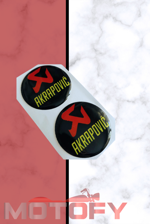 Akrapoviç Damla Etiket Sticker 5x5cm 2'li