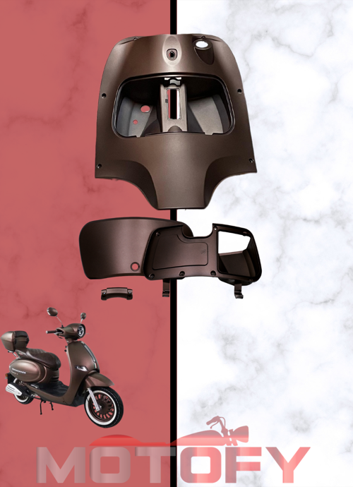 ARORA CAPPUCİNO 50 - 125 İÇ TOPPİDO PANELİ + KAPAK İÇ PARÇA + TORPİDO KAPAĞI KAHVERENGİ ORİJİNAL