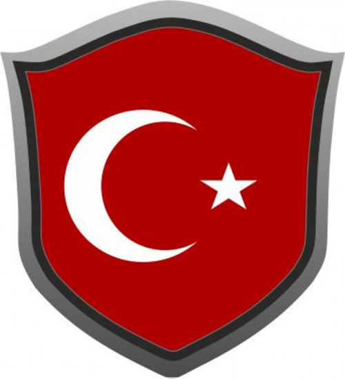 AYYILDIZ BAYRAK ROZET 7cm STİCKER ETİKET