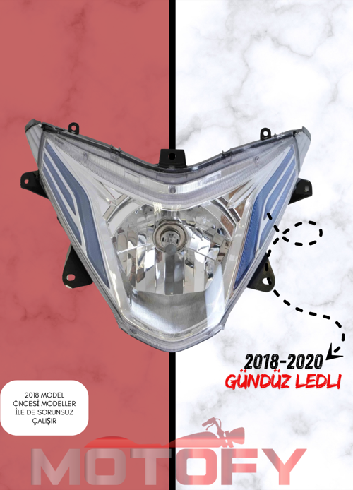 HONDA SPACY ALPHA 110 FAR 2018-2020 GÜNDÜZ LEDLİ KOMPLE OEM