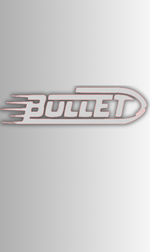 BULLET MERMİ ETİKET - STİCKER 3.5x15cm