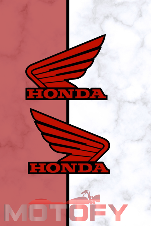 HONDA KANAT LOGO 2'Lİ SAĞ SOL KIRMIZI STİCKER - ETİKET