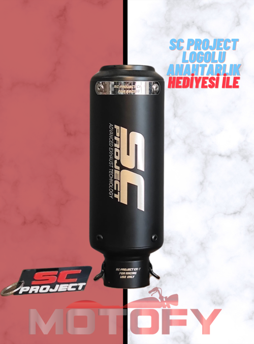 MAT SİYAH SC PROJECT PERFORMANS EGZOZU 26 CM - A KALİTE
