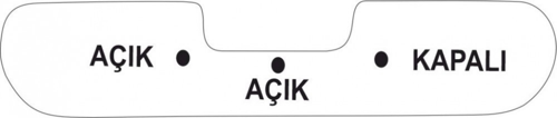 MOBYLETTE BENZİN MUSLUK ETİKETİ