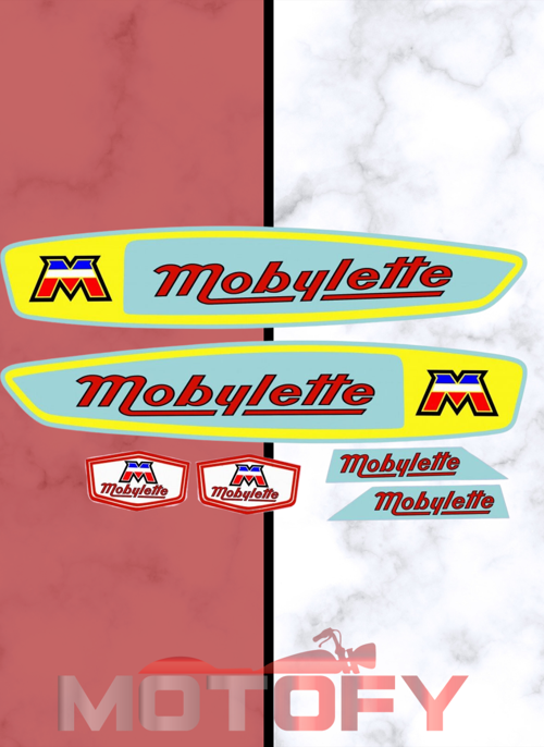 MOBYLETTE MOTOBECANE DEPO STİCKER YAZI SETİ  ETİKET