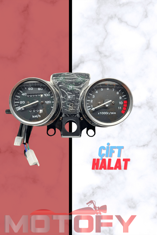 MONDİAL KT 125 KİLOMETRE SAATİ GÖSTERGE PANELİ (ÇİFT HALAT - DEVİR SAATİ TELLİ)