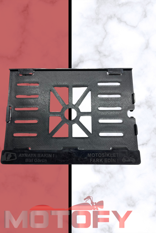 MOTOSİKLET PLAKALIĞI 25X18,5 CM (MOTOSİKLETLERİ FARKEDİN)