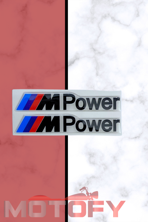 MPOWER Damla Etiket Sticker 3x15cm 2'Li Siyah