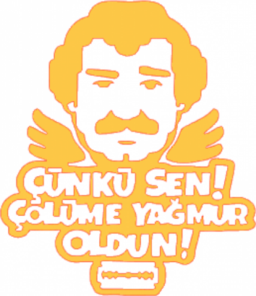 MÜSLÜM BABA STİCKER 10x8.5cm ETİKET - STİCKER