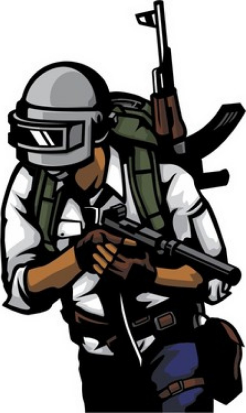 PUBG ADAM STİCKER 7cm ETİKET - STİCKER