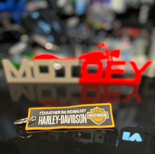 HARLEY DAVIDSON ÖRME KUMAŞ DOKUMA ANAHTARLIK