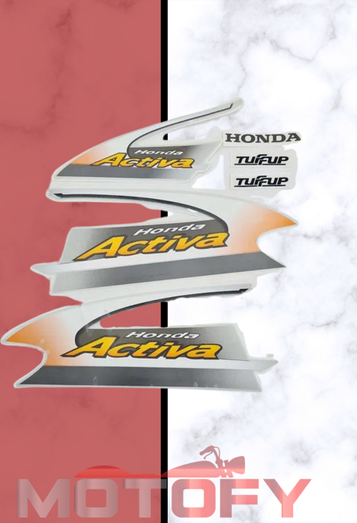 HONDA ACTİVA 100 STİCKER ETİKET SETİ GRİ YENİ MODEL