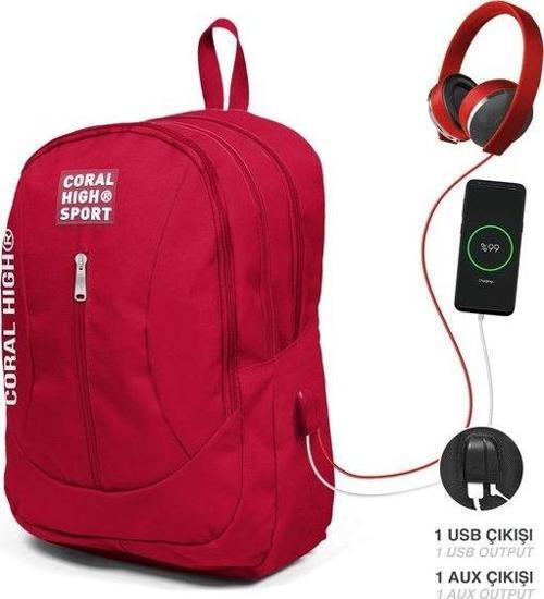 Sport Sırt Çanta (Usb+Aux Soketli) 23451