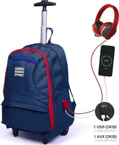 Sport Çekçek Sırt Çanta (Usb+Aux Soket) 23254