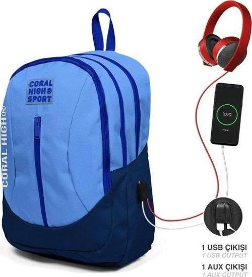 Sport Sırt Çanta (Usb+Aux Soketli) 23228