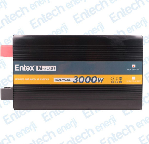 12 V Volt 3Kw 3000 W Watt Modifiye Sinus İnverter 220 Çevirici İnvertör Dijital Ekranlı Dönüştürücü