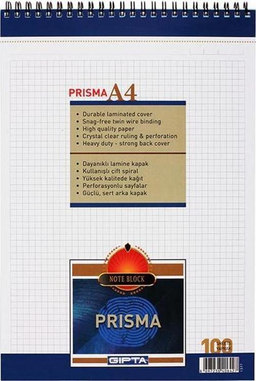 Prisma Blok Spiralli A4 100 Yaprak
