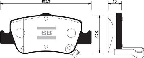ARKA FREN BALATA TOYOTA AURIS. COROLLA 1.33L 1.6L 1NR-FE 1ZR-FAE NRE180 ZRE181 ZRE185 12- 1.4L 1ND-FTV D-4D NDE150 NDE180 07-