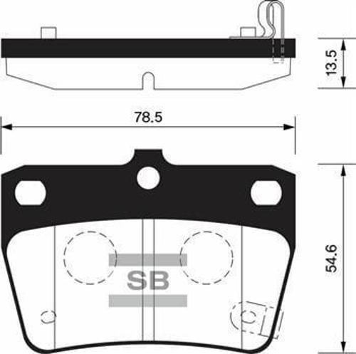 ARKA FREN BALATA TOYOTA RAV4 2.0L 1AZ-FE ACA21 01-05 / CHERY TIGGO 1.6L 2.0L J11 06-14