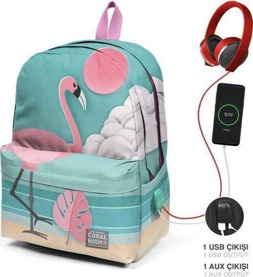 Sırt Çanta (Usb+Aux Soketli) 23423