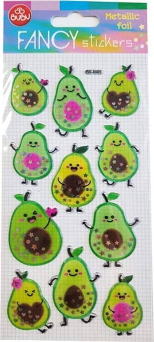Damla Sticker Avakado Metalik 9x20 PUS-8404