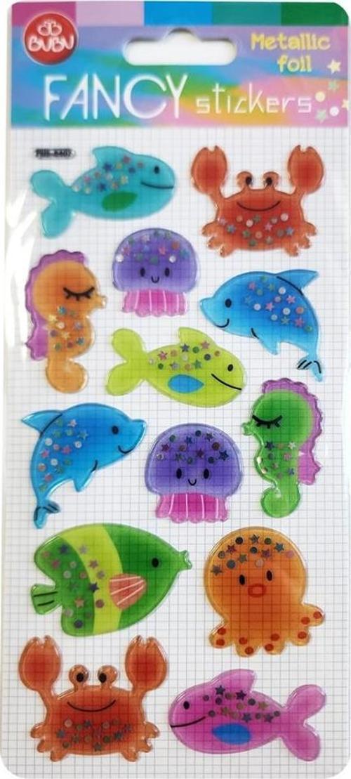 Damla Sticker Deniz Hayvanları Metalik 9x20 PUS-8407
