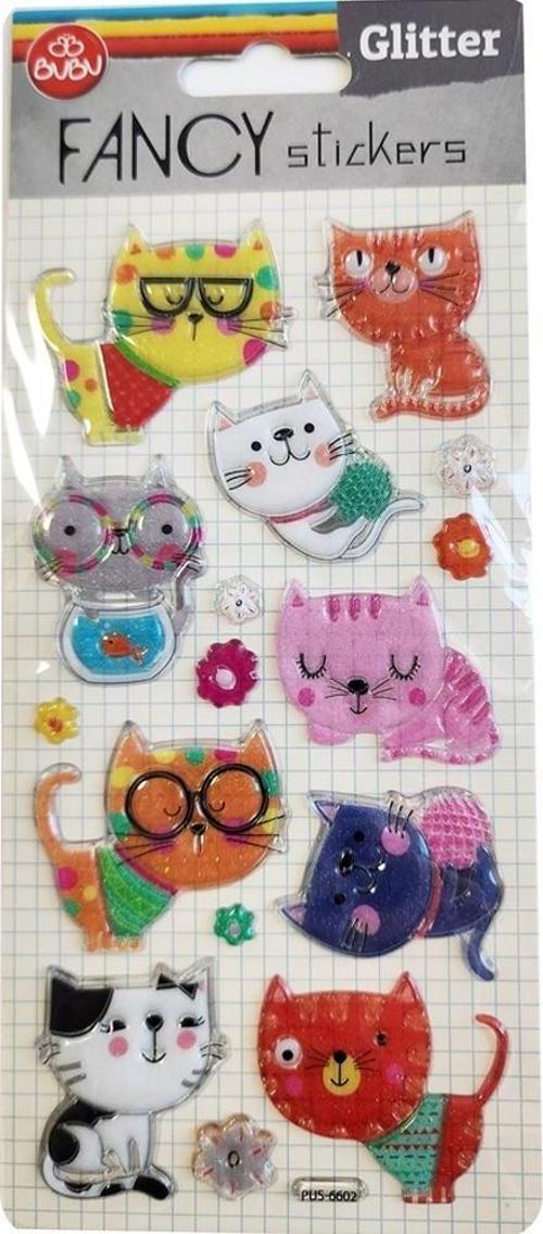 Damla Sticker Glitter Kedi 9x20 PUS-6602