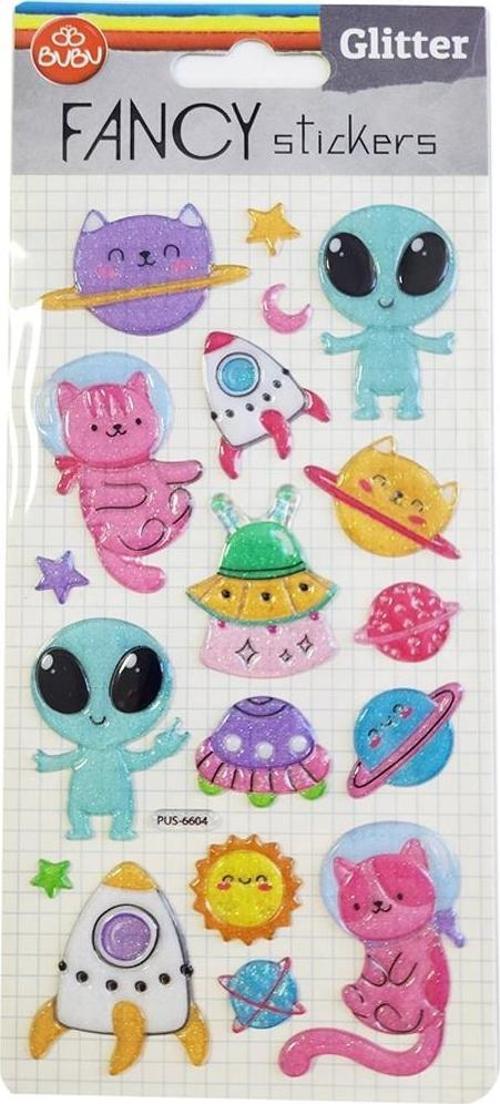 Damla Sticker Glitter Uzay 9x20 PUS-6604