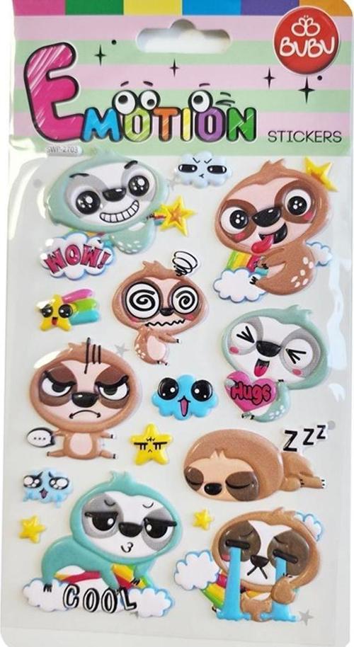 Emotions Puffy Sticker Tembel Hayvan 10,9x20,5 SWP-2703