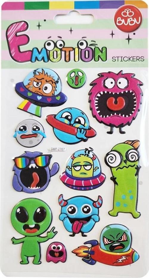 Emotions Puffy Sticker Uzaylı 10,9x20,5 SWP-2707