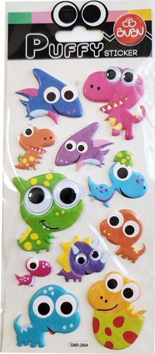Puffy Sticker Oynar Gözlü Dinazorlar 9x21 SWP-2004