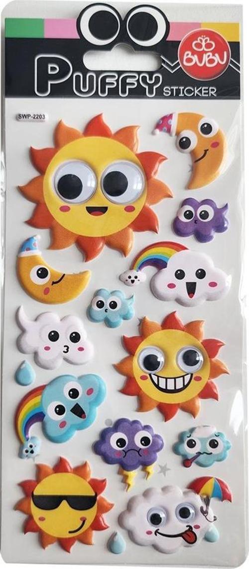 Puffy Sticker Oynar Gözlü Güneş 9x21 SWP-2203