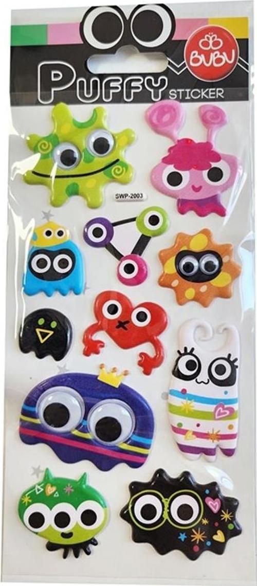 Puffy Sticker Oynar Gözlü Monsters 9x21 (S) SWP-2003