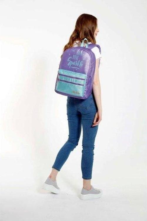 Sparkle Sırt Çantası Duble Koyu Lila K1571