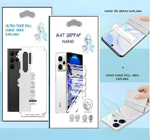 Huawei MATE 7 - NANO Ekran Koruyucu MAT Şeffaf  + NANO Arka Kaplama SET Ultra İnce Esnek