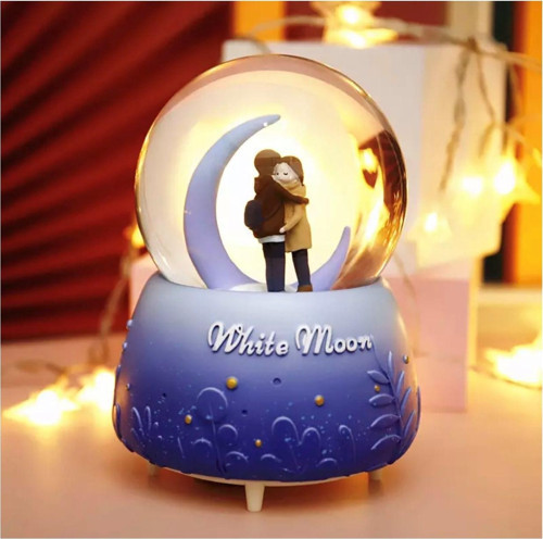 Kar Küresi Işıklı Ve Müzikli Moonlight Love