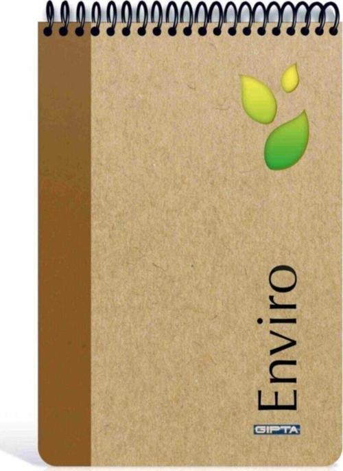 A4 Bloknot Enviro Spiralli Sert Kapak 100 Yaprak Düz Çizgisiz 3-2920000-2011