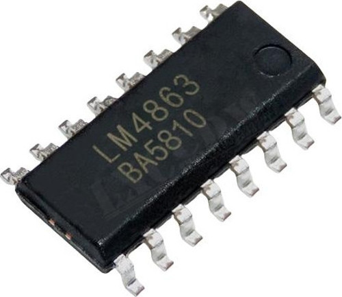 LM 4863D SOIC-16 SMD Entegre Devre Transistör