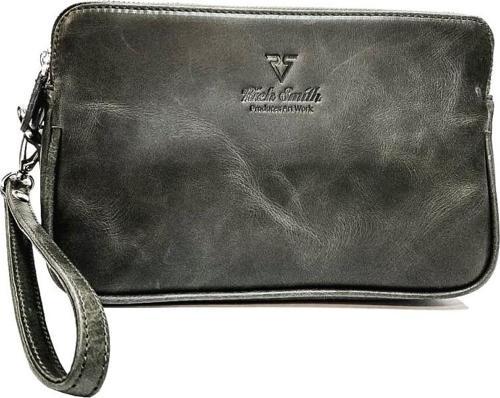 ® GERÇEK DERİ TUTAÇLI CLUTCH EL ÇANTASI CUTE / 3418 SİYAH (DUMANLI PARLAK)