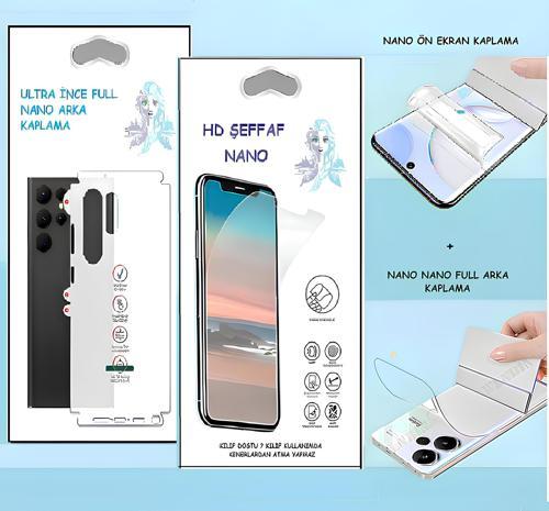 Samsung Galaxy S10E - NANO Ekran Koruyucu HD Şeffaf  + NANO Arka Kaplama SET Ultra İnce Esnek