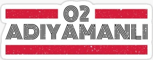02 Adıyamanlı Plaka Araba Sticker Yapıştırması