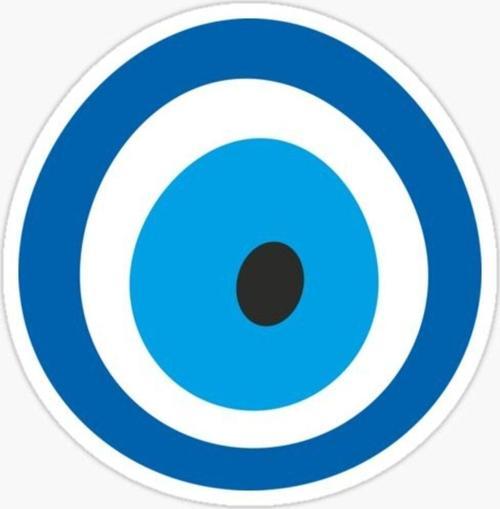 18 CM Nazar Boncuğu Sticker Duvar Etiket Araba Yapıştırma M10