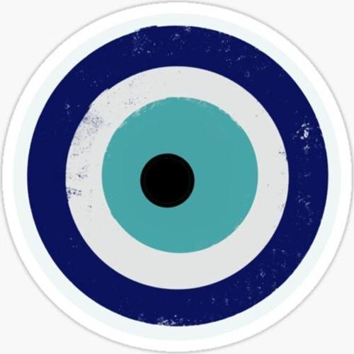 18 CM Nazar Boncuğu Sticker Duvar Etiket Araba Yapıştırma M12