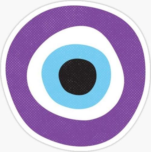18cm Nazar Boncuğu Sticker Araba Duvar Yapıştırma Etiket FF2
