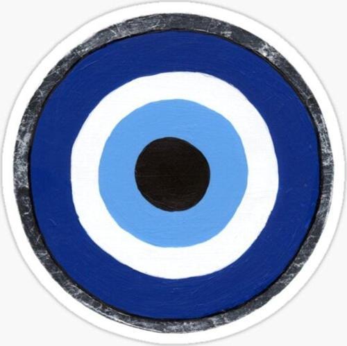 18cm Nazar Boncuğu Sticker Araba Duvar Yapıştırma Etiket FF3