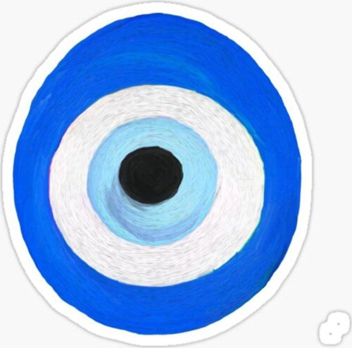 18cm Nazar Boncuğu Sticker Araba Duvar Yapıştırma Etiket Mf20